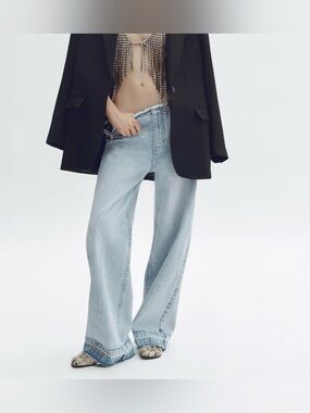 NO OFFERS !! Hm Stella McCartney crystal star straight leg jeans